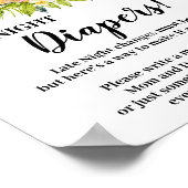 Poster Panneau Baby shower des plongeurs nocturnes de la  (Coin)