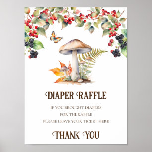 Poster Panneau Baby shower du chapelet de rousseur Bois C