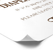 Poster Panneau Baby shower du chapelet de rousseur Bois C (Coin)