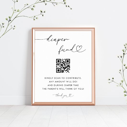 Poster Panneau Baby shower du fonds de couches de script 