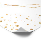 Poster Panneau Baby shower Eucalyptus vert géométrique (Coin)