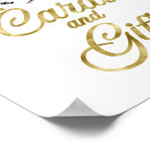 Poster Panneau Baby shower fille Halloween Cartes et cade (Coin)