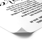 Poster Panneau Baby shower Green My Water Broke (Coin)