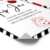 Poster Panneau Baby shower Ladybug (Coin)