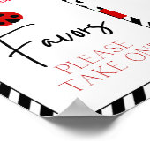 Poster Panneau Baby shower Ladybug (Coin)