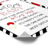 Poster Panneau Baby shower Ladybug (Coin)