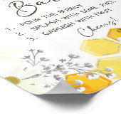 Poster Panneau Baby shower Maman-Osa Bar Honey Bee (Coin)