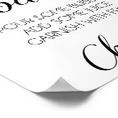 Poster Panneau Baby shower Momosa Bar (Coin)