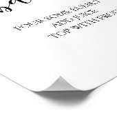 Poster Panneau Baby shower Momosa Bar (Coin)