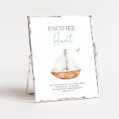 Poster Panneau Baby shower nautique de chasse au Pacifiqu