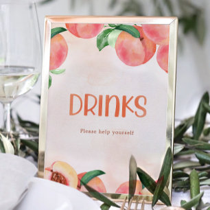 Poster Panneau Baby shower Petit Poisson Sucré Boissons