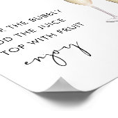 Poster Panneau Baby shower STELLA Momosa Bar (Coin)