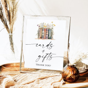 Poster Panneau Baby shower Storybook Cartes et cadeaux