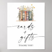 Poster Panneau Baby shower Storybook Cartes et cadeaux (Devant)