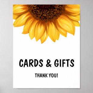 Poster Panneau Baby shower Sunflower Automne Cartes et ca