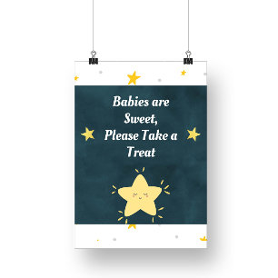 Poster Panneau Baby shower Twinkle Star