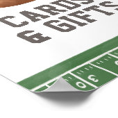 Poster Panneau Baby showers et cadeaux de football (Coin)