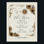 Poster Panneau bar Tarot Signet mariage Réception Hallowe<br><div class="desc">Signe-barre Signe de Tarot - Parfait pour une réception de mariage,  un événement ou une fête du crâne.</div>
