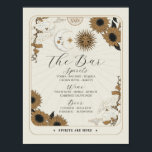 Poster Panneau bar Tarot Signet mariage Réception Hallowe<br><div class="desc">Signe-barre Signe de Tarot - Parfait pour une réception de mariage,  un événement ou une fête du crâne.</div>