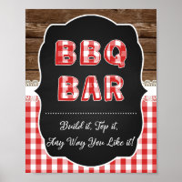 Panneau Barre BBQ - Bébé Rouge Q