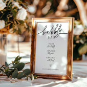 Poster Panneau Barre de bulles Mariage minimaliste