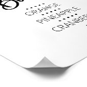 Poster Panneau barre de jus (Coin)