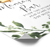 Poster Panneau barre du Baby shower Slot Mimosa (Coin)