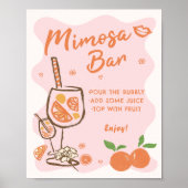 Poster Panneau barre Spritz Mimosa (Devant)