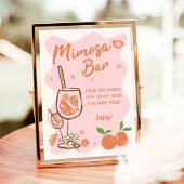 Poster Panneau barre Spritz Mimosa