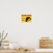 Poster Panneau barre Taco (Cuisine)