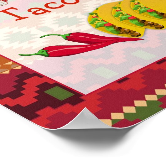 Poster Panneau barre Taco (Coin)