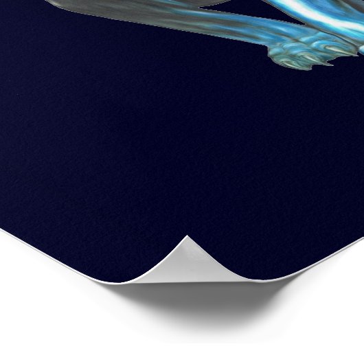 POSTER PANNEAU BLEU (Coin)