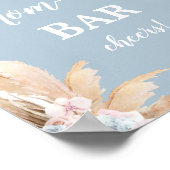 Poster Panneau Bohême Pampas Grass Mimosa Bar Boy (Coin)