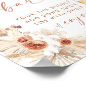 Poster Panneau Boho Baby shower Mimosa Mumosa (Coin)