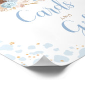 Poster Panneau Boho Blue Highland Vache Cartes et Cadeaux (Coin)