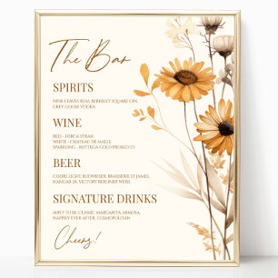 Poster Panneau Boho Fleur sauvage Fleur Fleur Fleur Maria