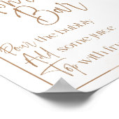 Poster Panneau Boho Momosa Bar Pampas Grass Baby shower (Coin)