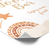 Poster Panneau Boho Rainbow Food Bar (Coin)