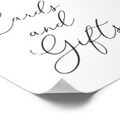 Poster Panneau Boho Terracotta Floral Cartes et Cadeaux (Coin)