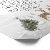 Poster Panneau Boho Woodland baby shower Late Night Diapo (Coin)