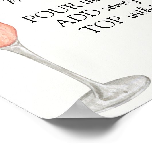 Poster Panneau boisson Bubbly Bar (Coin)