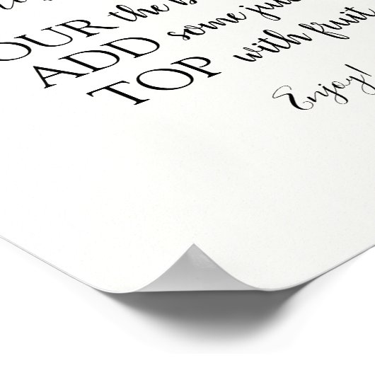 Poster Panneau boisson Citrus Mimosa Bar (Coin)