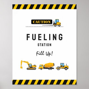 Poster Panneau Boisson de l'Anniversaire du Camion de con