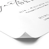 Poster Panneau boisson Ellesmere Modern Minimal Signature (Coin)