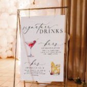 Poster Panneau boisson Ellesmere Modern Minimal Signature