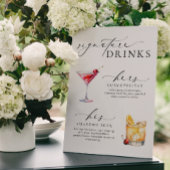 Poster Panneau boisson Ellesmere Modern Minimal Signature