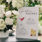 Poster Panneau boisson Ellesmere Modern Minimal Signature