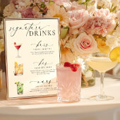 Poster Panneau boisson Ellesmere Modern Minimal Signature