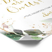 Poster Panneau boisson mariage, moderne Open Bar Mariage (Coin)