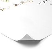 Poster Panneau boisson Mimosa Bar Rose Blush et Verdure (Coin)